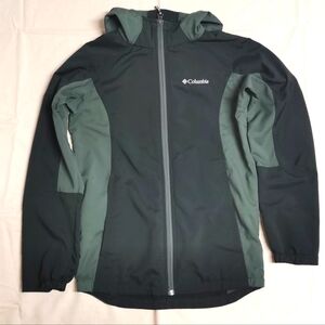 Columbia Sportswear Kids Black Gray Windbreaker Jacket L(14/16)